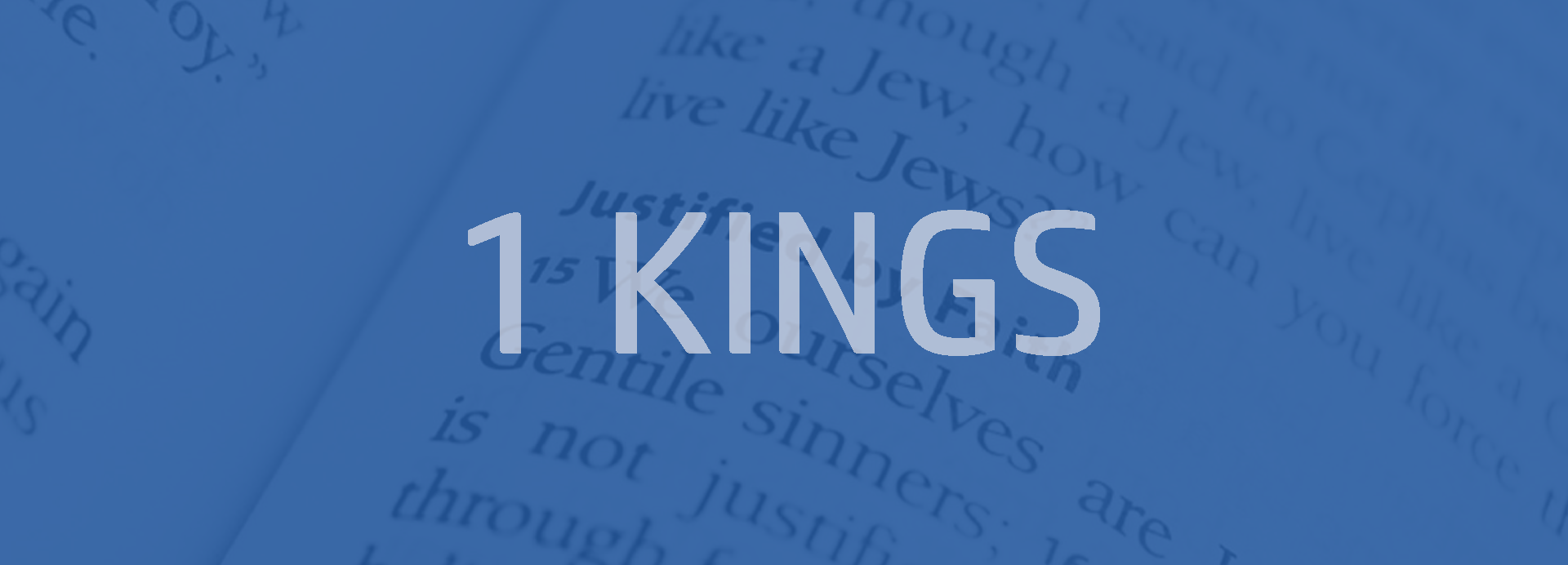 1 Kings Bible outline