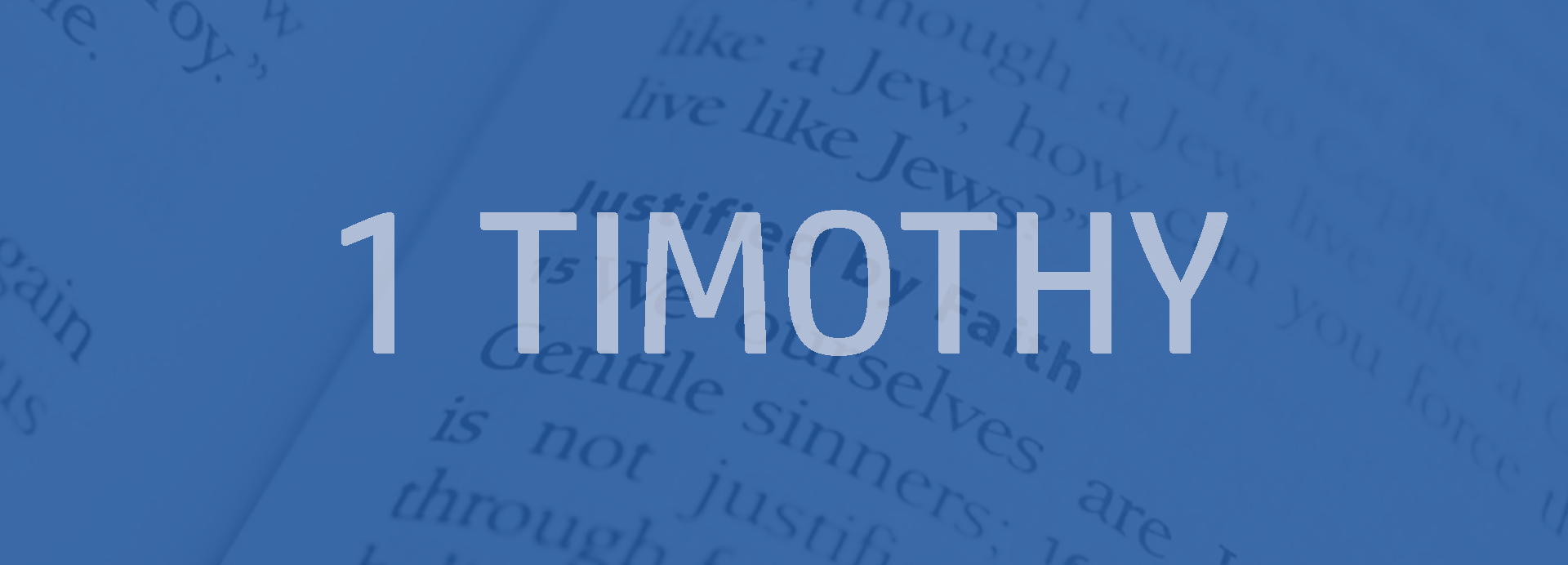 1 Timothy Bible outline