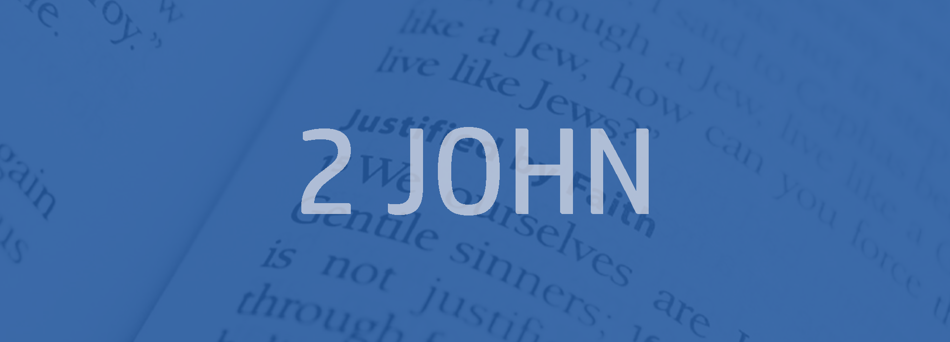 2 John Bible outline
