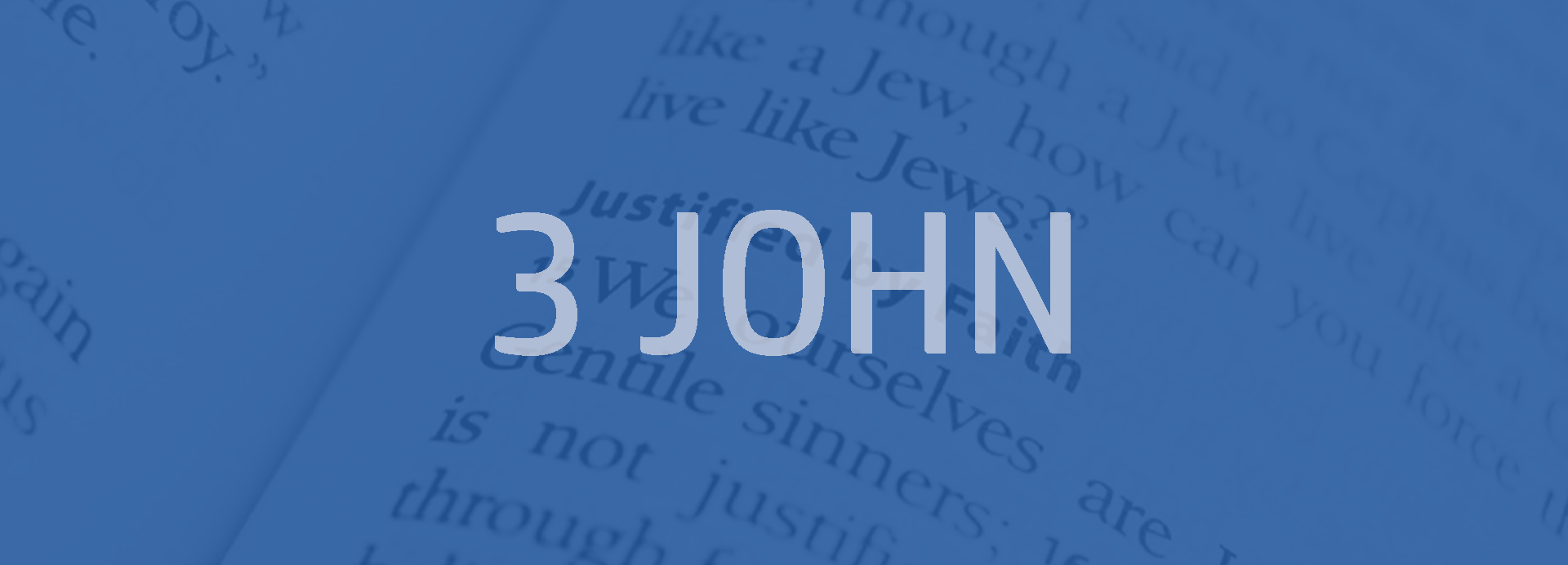 3 John Bible outline