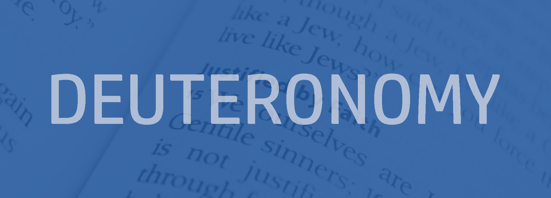Deuteronomy Bible outline