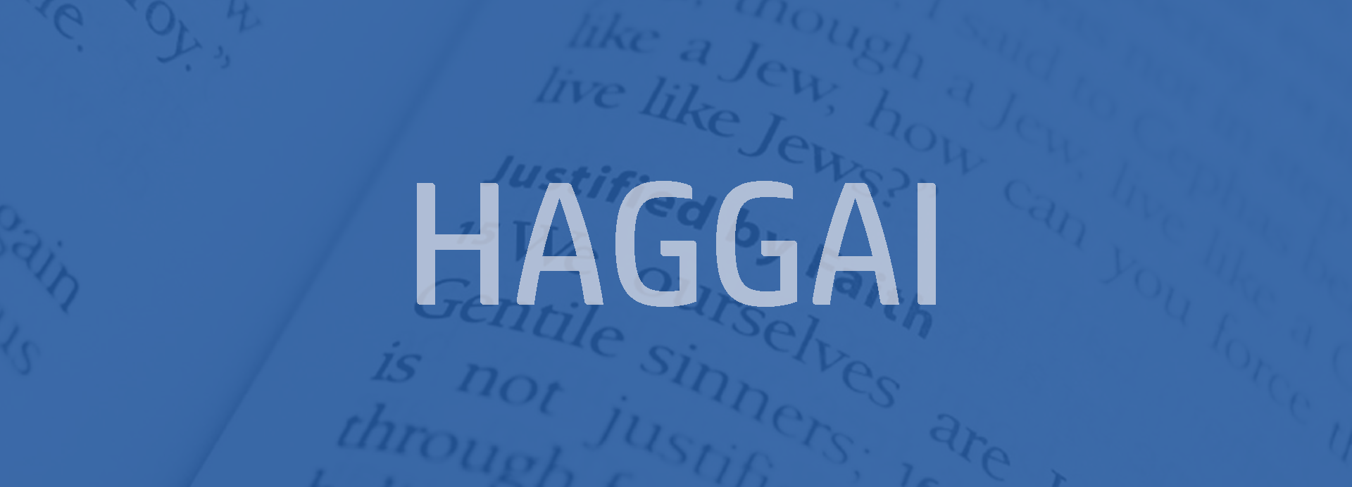 Haggai Bible outline