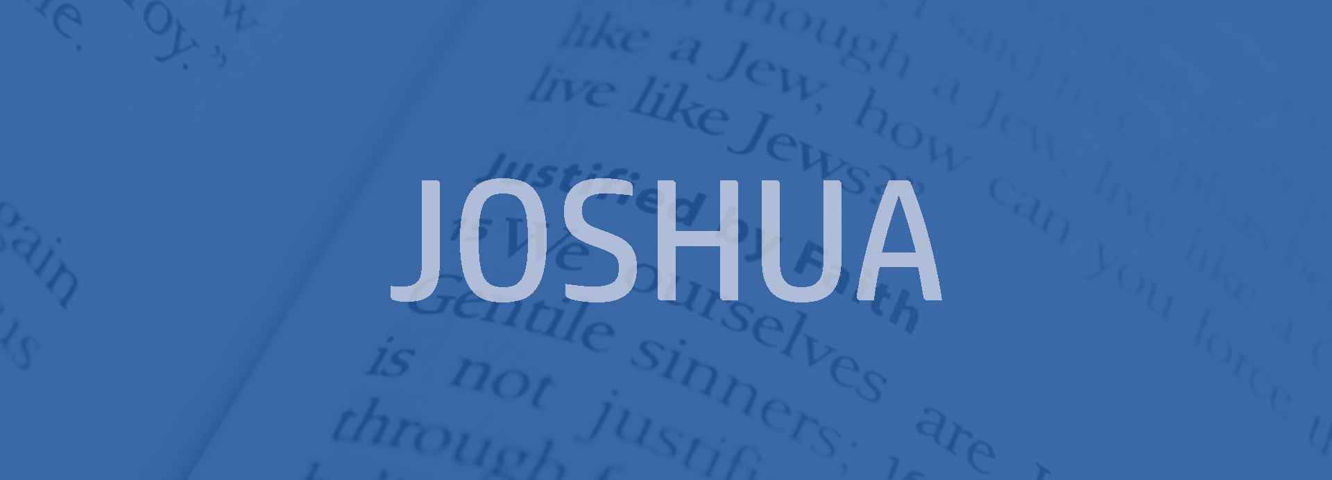 Joshua Bible outline