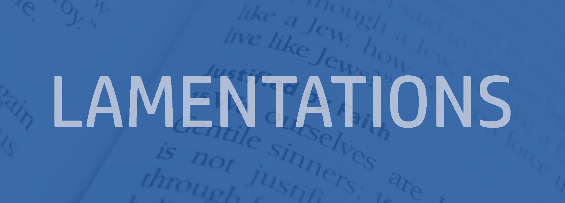 Lamentations Bible outline