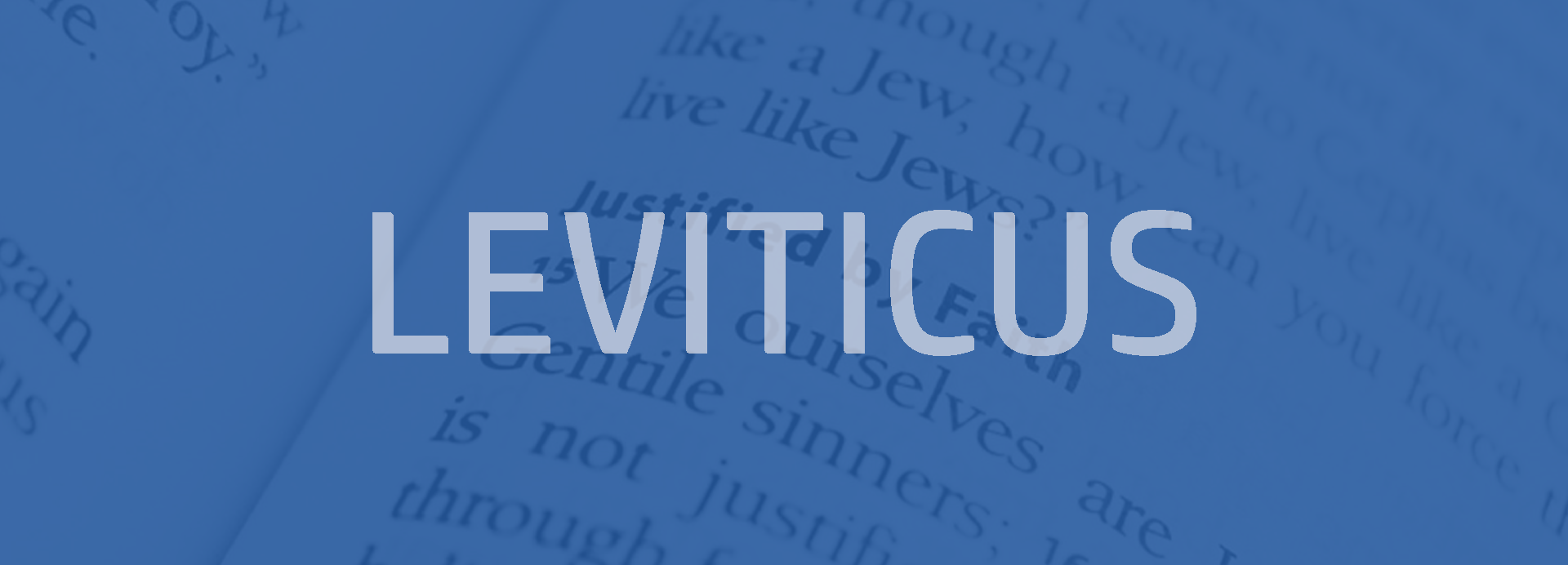 Leviticus Bible outline