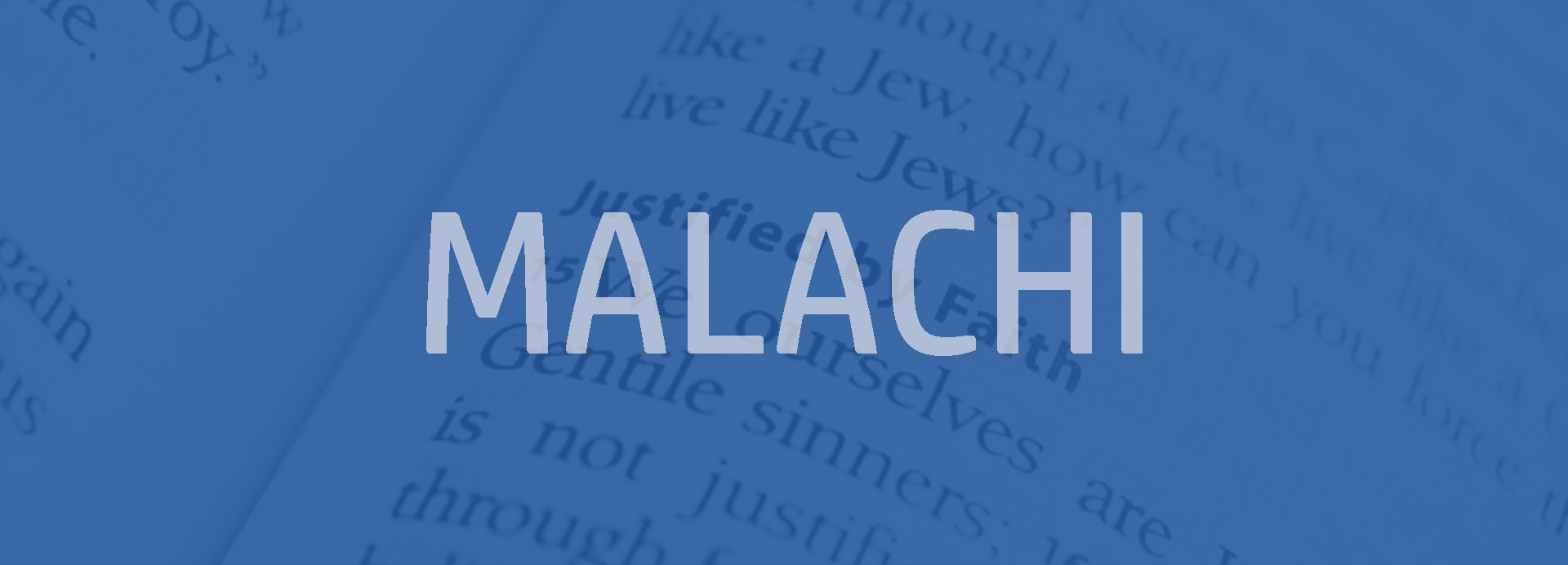 Malachi Bible outline