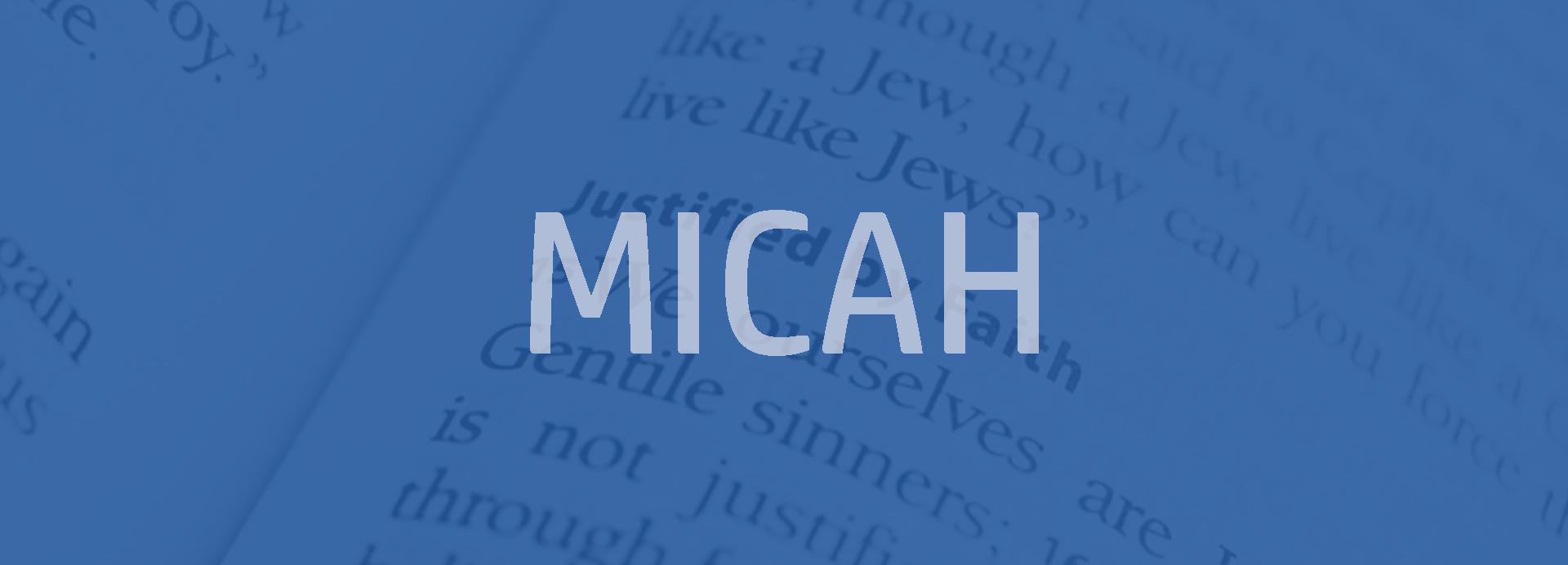 Micah Bible outline