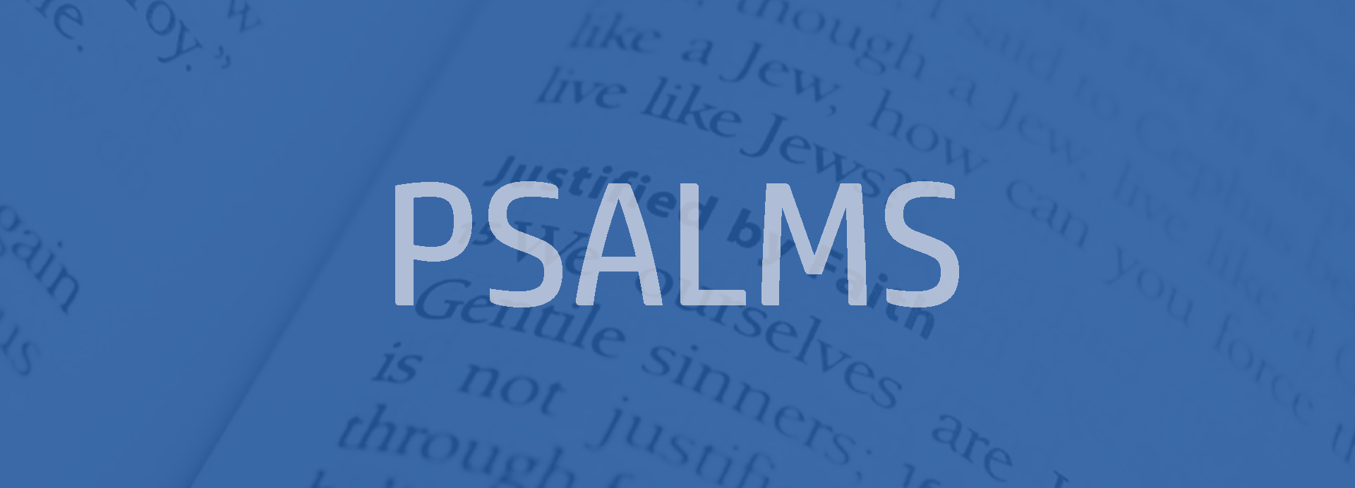 Psalms Bible outline