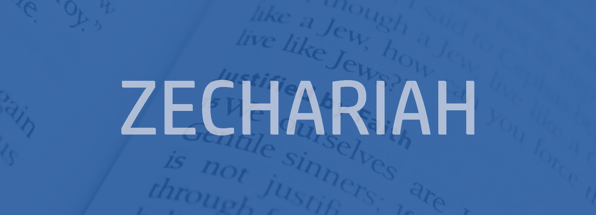 Zechariah Bible outline