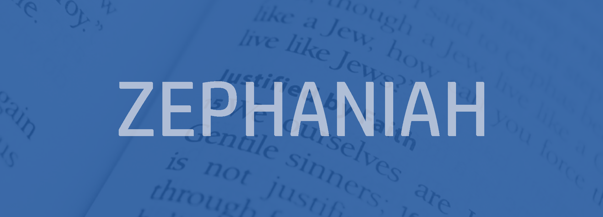 Zephaniah Bible outline