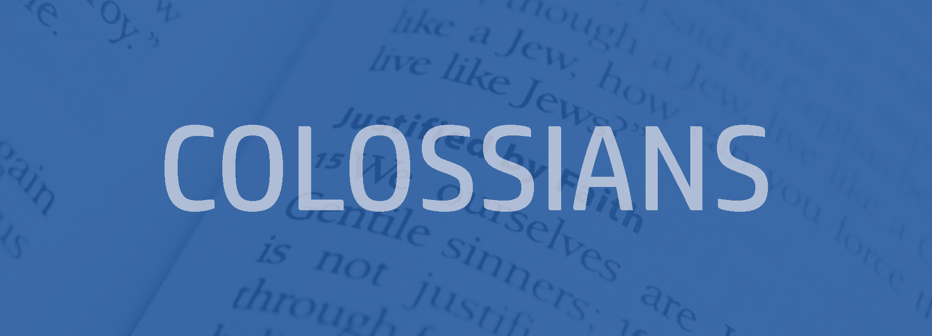 Colossians Bible outline