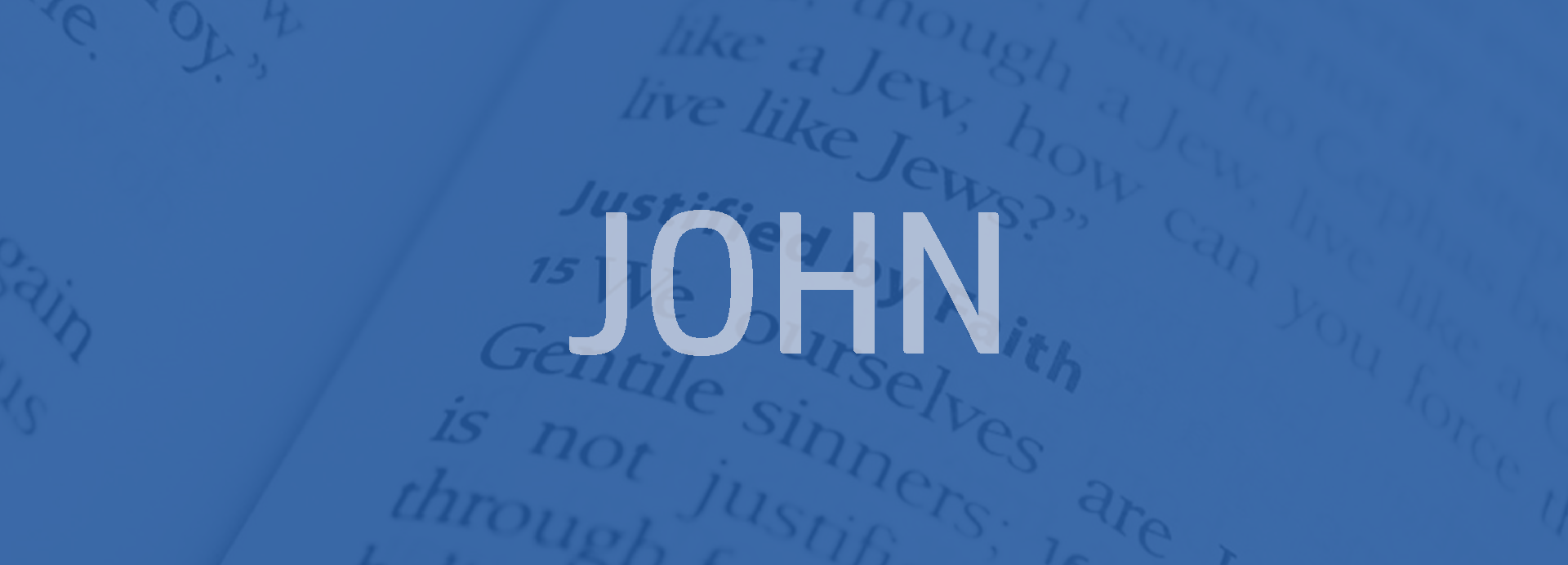 John Bible outline