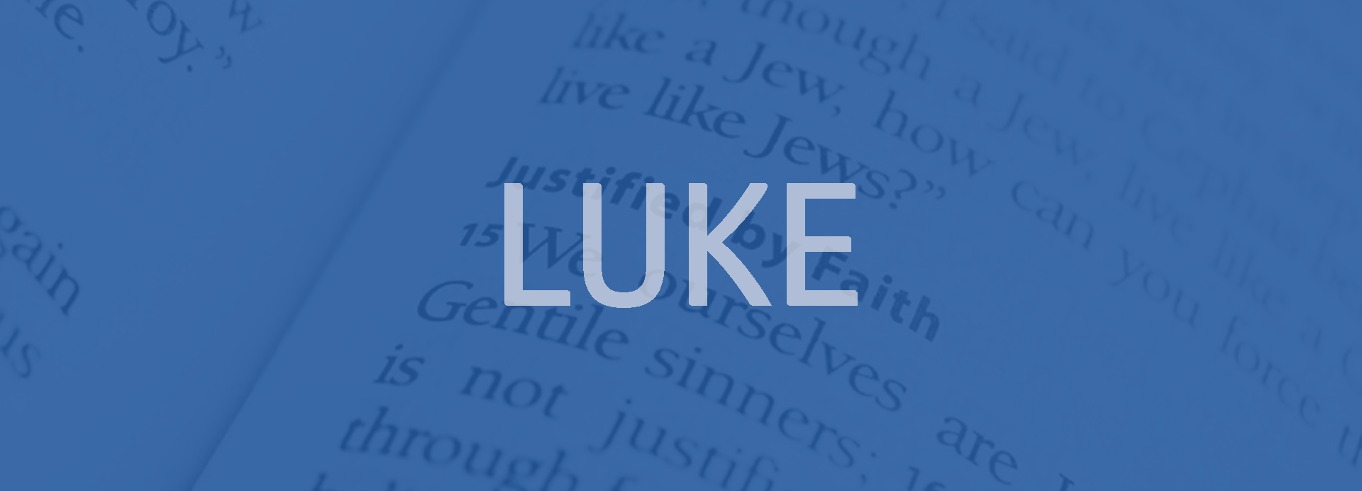 Luke Bible outline