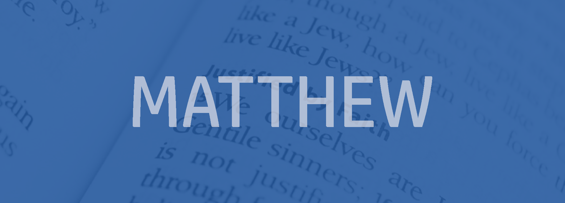 Matthew Bible outline